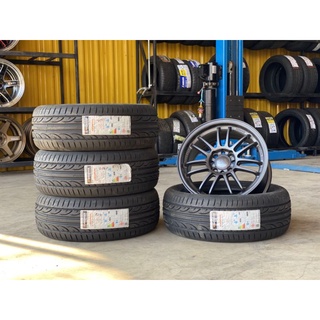 ล้อre30​ขอบ15​ สีเทา​ +ยาง195/50R15​