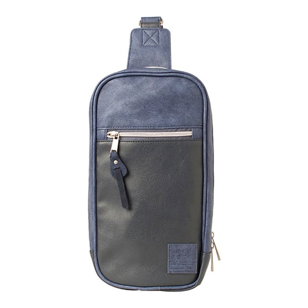 กระเป๋าคาดอก Retro Crossbody bag OS-N037 สีกรมท่า กระเป๋า ผู้หญิง กระเป๋าคาดอก anello® รุ่น Retro 
ผลิตจาก หนัง PU สั