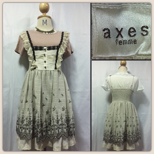 Axe Femme เดรสลูกไม้จากญี่ปุ่น แถมเสื้อ