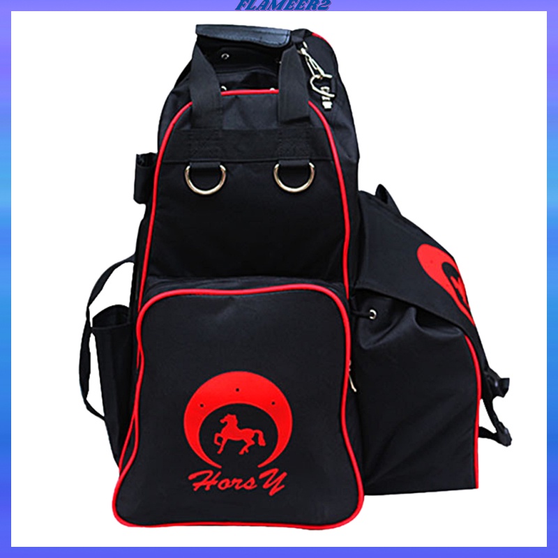 [FLAMEER2]Horse Riding Boot and Helmet Duffle Bag Equestrian Equipment