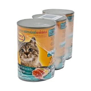 เพ็ทส์เฟรนด์ อาหารแมว รสปลาทะเล 400 กรัม (3 ชิ้น) Pets Friend Ocean Fish Flavor Cat Food 400 g. (3 pcs.)