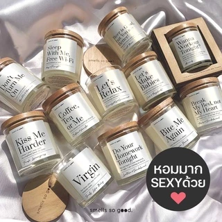 smells so good เทียนหอม ของขวัญงานแต่ง สร้างบรรยากาศโรแมนติก soy wax candle