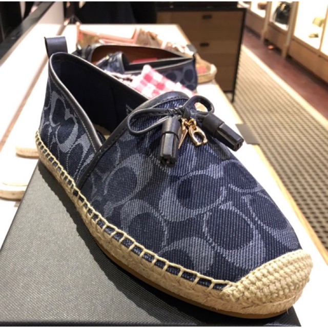 COACH FG5482 DENIM ESPADRILLE