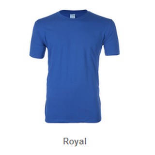 เสื้อยืดสีพื้น ROYAL ( สีฟ้าสด )