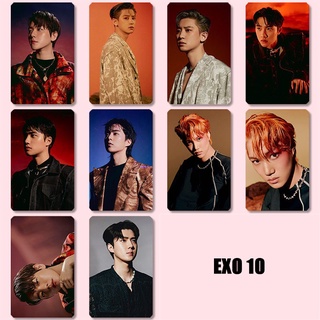 สติกเกอร์การ์ด EXO DIY สําหรับติดตกแต่ง KPOP 10 ชิ้น ต่อชุด