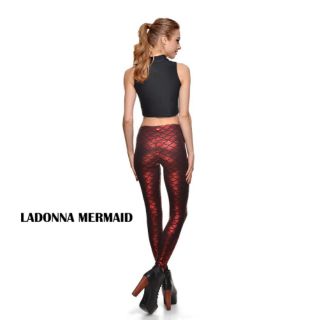 Mermaid leggings Red USA เลกกิ้งนางเงือก