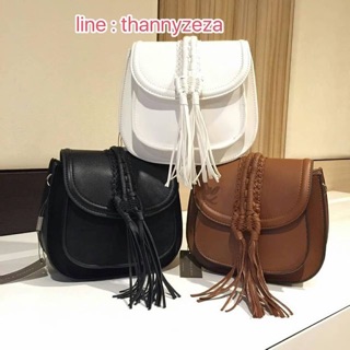 Charles&amp;Keith TASSEL SADDLE BAG