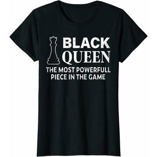 เสื้อยืดผ้าฝ้ายพิมพ์ลายขายดี เสื้อยืด พิมพ์ลาย Black History Month Proud African Pride Queen สีดํา สําหรับผู้ชาย