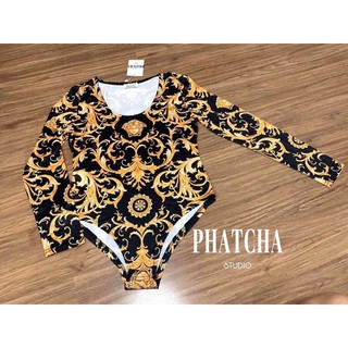 💛 VERSACE V BAROCCO PRINT BODYSUIT💛