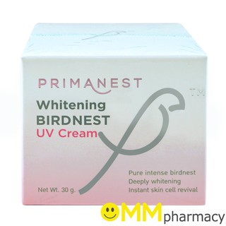 PRIMANEST WHITENING BIRDNEST UV CREAM พรีมาเนสท์ ไวท์เทนนิ่ง เบิร์ดเนสท์ ยูวี ครีม 30G.