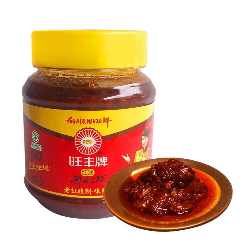 旺丰红油郫县豆瓣酱 โต้วป้านเจี้ยง สไตล์เสฉวน ขนาด500 กรัม