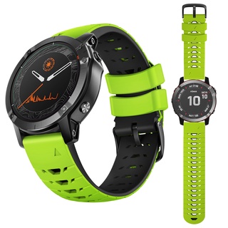 สายนาฬิกาข้อมือซิลิโคน ปลดเร็ว สองสี สําหรับ Garmin Marq Gen2 Epix 2 Pro 47 มม. Descent G1 22 มม.