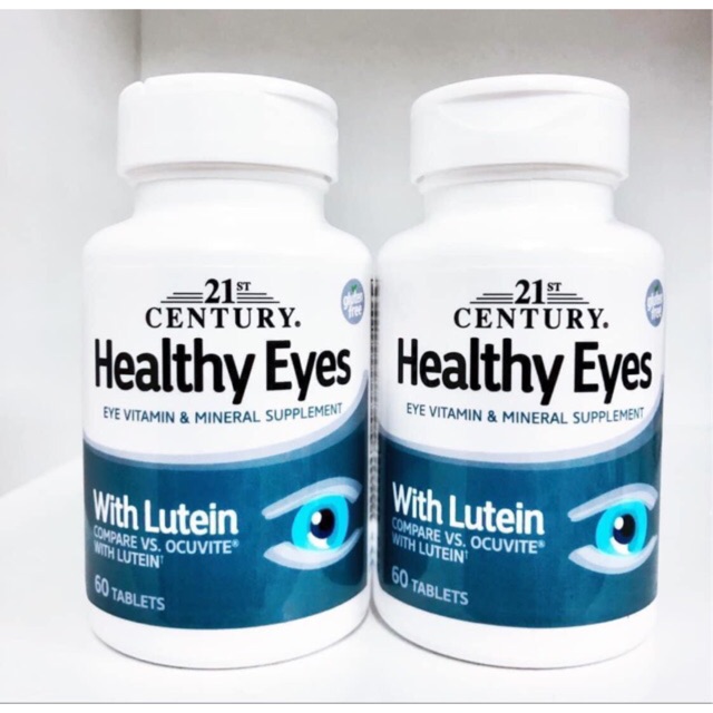 🇺🇸พร้อมส่ง วิตามินบำรุงสายตา 21st Century Healthy Eyes with Lutein 60 Tablets