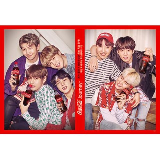 โปสเตอร์ รูปถ่าย บอยแบนด์ เกาหลี BTS 방탄소년단 CoCa-Cola POSTER 24"x35" Inch Korea Boy Band K-pop Hip Hop R&amp;B