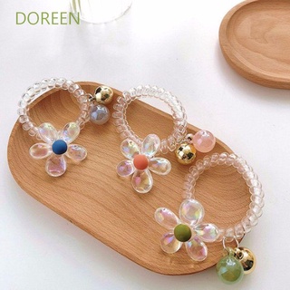 Doreen ยางรัดผมเกลียวประดับคริสตัลหลากสีสําหรับผู้หญิง