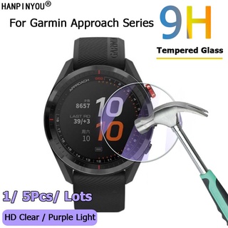 ฟิล์มกระจกนิรภัยกันรอยหน้าจอ 2.5D ป้องกันแสงสีม่วง สําหรับสมาร์ทวอทช์ Garmin Approach S62 S40 S60 S6 Golf