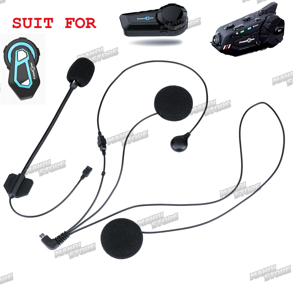 ลําโพง Soft Mic Hard Mic Full Face Intercom Freedconn R1 F1 PLUS KY TMAX PRO BT11 NOT MAXTO SENA CAR
