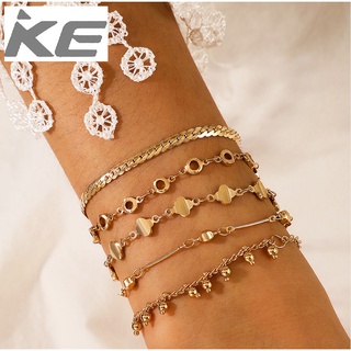 Vintage Multi-Geometric Fringe Bracelet 5-Piece Bracelet for girls for women low price