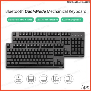 Royal Kludge Rk 987 3 Mode Hot swap / Dual Mode Real Bluetooth Mechanical Keyboard Hot swappable แป้นพิมพ์เครื่องกล Gaming Keyboards Wireless 87Keys And 104Keys RK987 Keyboard 3Mode Hot swap Keyboard Mechanical Sink  for mac pc computer