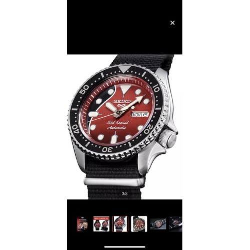 นาฬิกามือสองพร้อมสายเหล็ก ของแท้ 100% นาฬิกาไซโก Seiko 5 Sport Brian May รุ่น SRPE83K1 Limited Model Watch พร้อมกล่อง