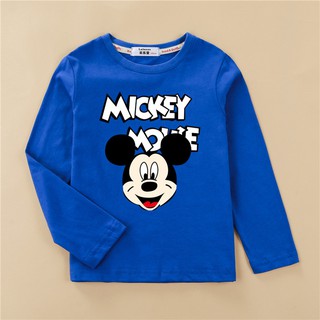 เสื้อผ้าเด็กอ่อนเสื้อยืดแขนยาว (มิกกี้เมาส์) boys clothes Cartoon t-shirt Mouse Tops