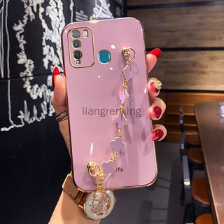 เคสโทรศัพท์มือถือ ซิลิโคนนิ่ม กันกระแทก พร้อมสร้อยข้อมือ สําหรับ itel Vision 1 pro itel s16