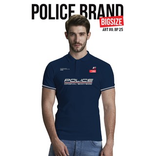 Police Bodysize  เสื้อโปโล ทรง Slim fit พอดีตัว สีขาว,ดำ,เทา,กรม ใส่ได้ทั้งผุ้ชาย/ผู้หญิง