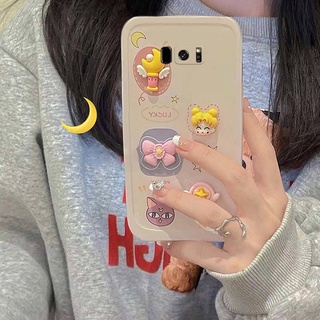 เคสโทรศัพท์มือถือ ซิลิโคนนิ่ม ลายการ์ตูนน่ารัก สําหรับ Samsung S10plus S8plus S10 S10+