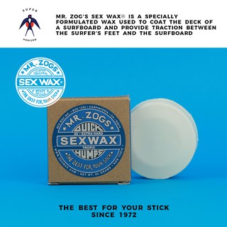 [สำหรับเซิร์ฟ🏄🏾‍♀️] SURF WAX Mr.Zogs | SEXWAX Quick Humps Surf Wax สูตร Tropical : Eco Box ขี้ผึ้งทากระดานโต้คลื่น