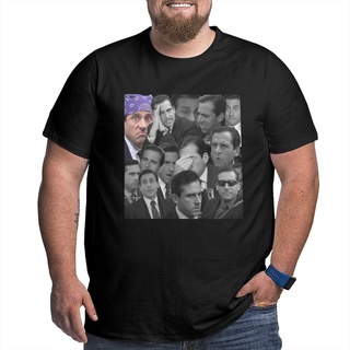 เสื้อยืดแขนสั้น ผ้าฝ้าย พิมพ์ลาย Michael Scott สําหรับผู้ชาย