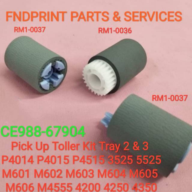 Pick Up Roller Kit ถาด 2/3 HP LJ P4015 M601 4250 M4555 CP3525 CP4525 CM6040 5200 P4515 CE988-6704