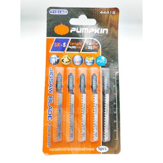 ใบเลื่อยจิ๊กซอ ตัดไม้ PUMPKIN รุ่น T101AO (แผง5ใบ)  รุ่น T101AO 44418