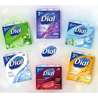 Dial  Soap Bar นำเข้าจาก USAแพคละ3ก้อน มีทุกสูตร