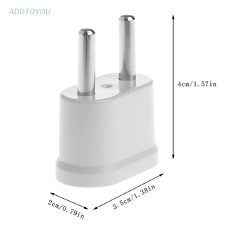 【3C】อะแดปเตอร์แปลงปลั๊กไฟ Ac ตัวเมีย เป็น Eu ตัวผู้ ทั่วโลก สําหรับเดินทาง
