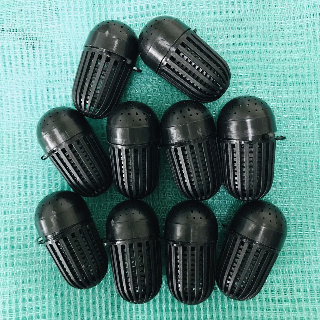 ที่ใส่เหยื่อล่อปลา ปู กุ้ง แคปซูล ขนาด 5cm ชุด10ชิ้น 49 บาท