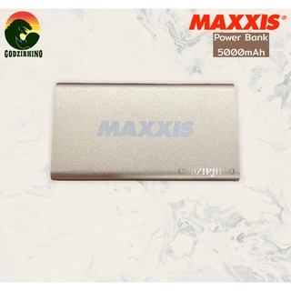 [เหลือ 128.- โค้ด INC1SM1] Maxxis Powerbank 5000 mAh สีทองGlow น้ำหนักเบา พกพาง่าย พาวเวอแบงค์ ลิขสิทธิ์แท้จากแม็กซีส