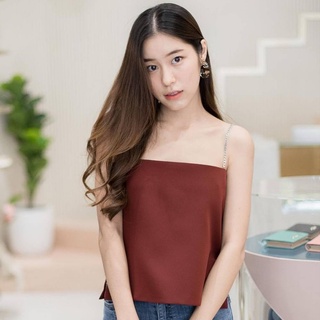เสื้อครอปสายโซ่เก๋ๆค่ะคุณลูกค้า (Chain Blose) MANTIKA