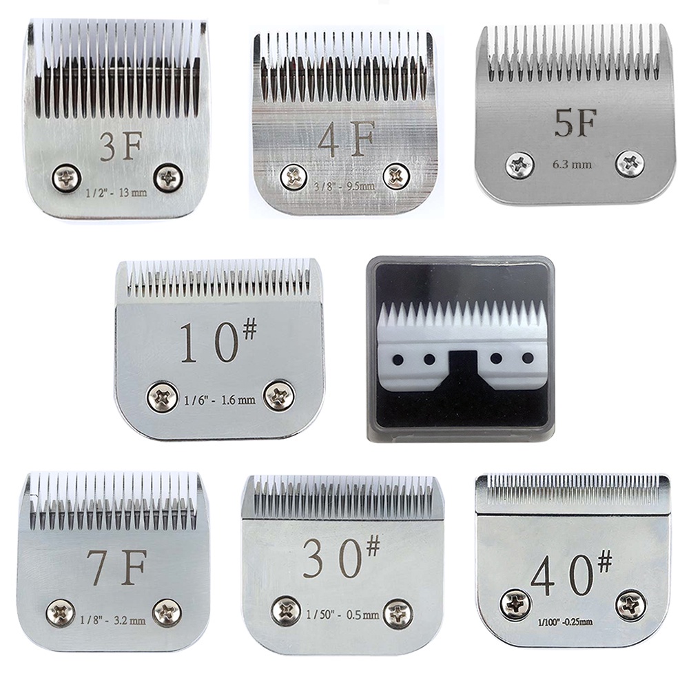 3f 4F 5F 7F อะไหล่ใบมีดกรรไกรสัตว์เลี้ยง ขนาด A5 แบบเปลี่ยน สําหรับ Most Andis Ag Ag2 AgCC Agc2 MBG Series
