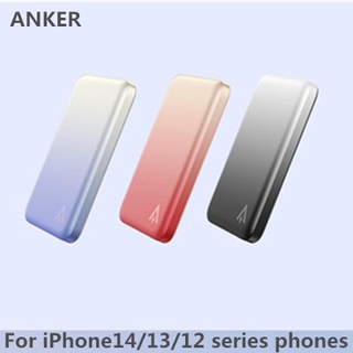 Anker พาวเวอร์แบงก์ชาร์จแบตเตอรี่ไร้สาย แบบแม่เหล็ก สําหรับ iPhone14 13 12series