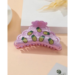 Pineapple hair claw ที่หนีบผมลายสัปปะรด