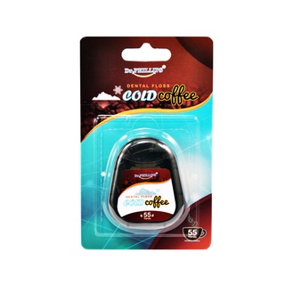 Dr.PHILLIPS DENTAL FLOSS COLD COFFEE ไหมขัดฟันเคลือบขี้ผึ้ง กลิ่นกาแฟเย็น  ขนาด 55 หลา (002415)