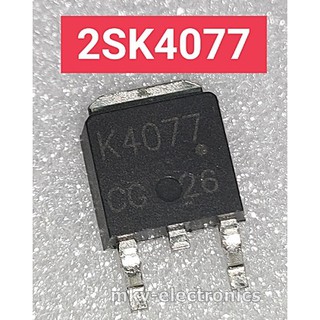 (1ตัว) K4077 , 2SK4077 , มอสเฟต MOSFET N-Channel  40V 20A TO-252