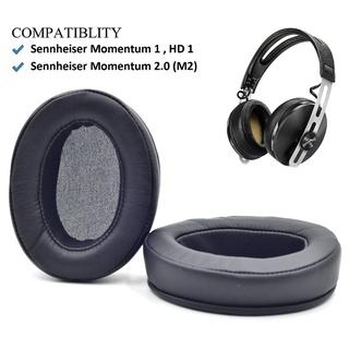 [Janesin] แผ่นฟองน้ําครอบหูฟังไร้สาย แบบเปลี่ยน สําหรับ Sennheiser Momentum 1 1.0 2 2.0 M2 HD1 2 ชิ้น ต่อคู่