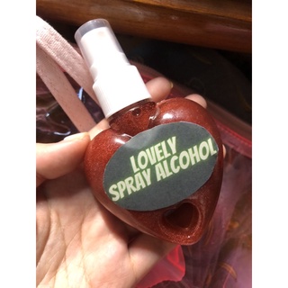 สเปรย์แอลกอฮอล์ lovelyspray alcohol  แบบglitter ละเอียดcod