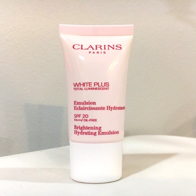 ผลการค้นหารูปภาพสำหรับ CLARINS White Plus Pure Translucency Brightening Hydrating Emulsion SPF 20/PA+++