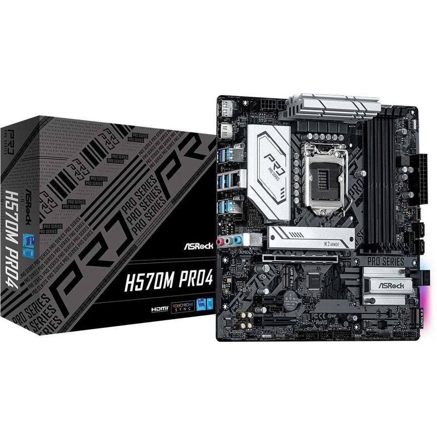 ASROCK H570M PRO 4 Socket (1200) เมนบอร์ด