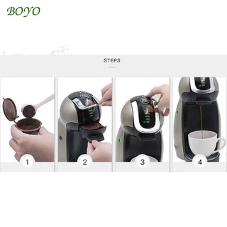BO ถ้วยกรองกาแฟแคปซูล แคปซูลถ้วยกรองกาแฟ สำหรับกรองกาแฟ Nescafe Dolce Gusto นำกลับมาใช้ใหม่ได้มี 5 สี