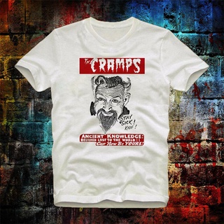 ROUND คอลูกเรือThe Cramps Stay Sick Rock เสื้อยืด สไตล์วินเทจ เรโทร สําหรับผู้หญิง 454B-4XL