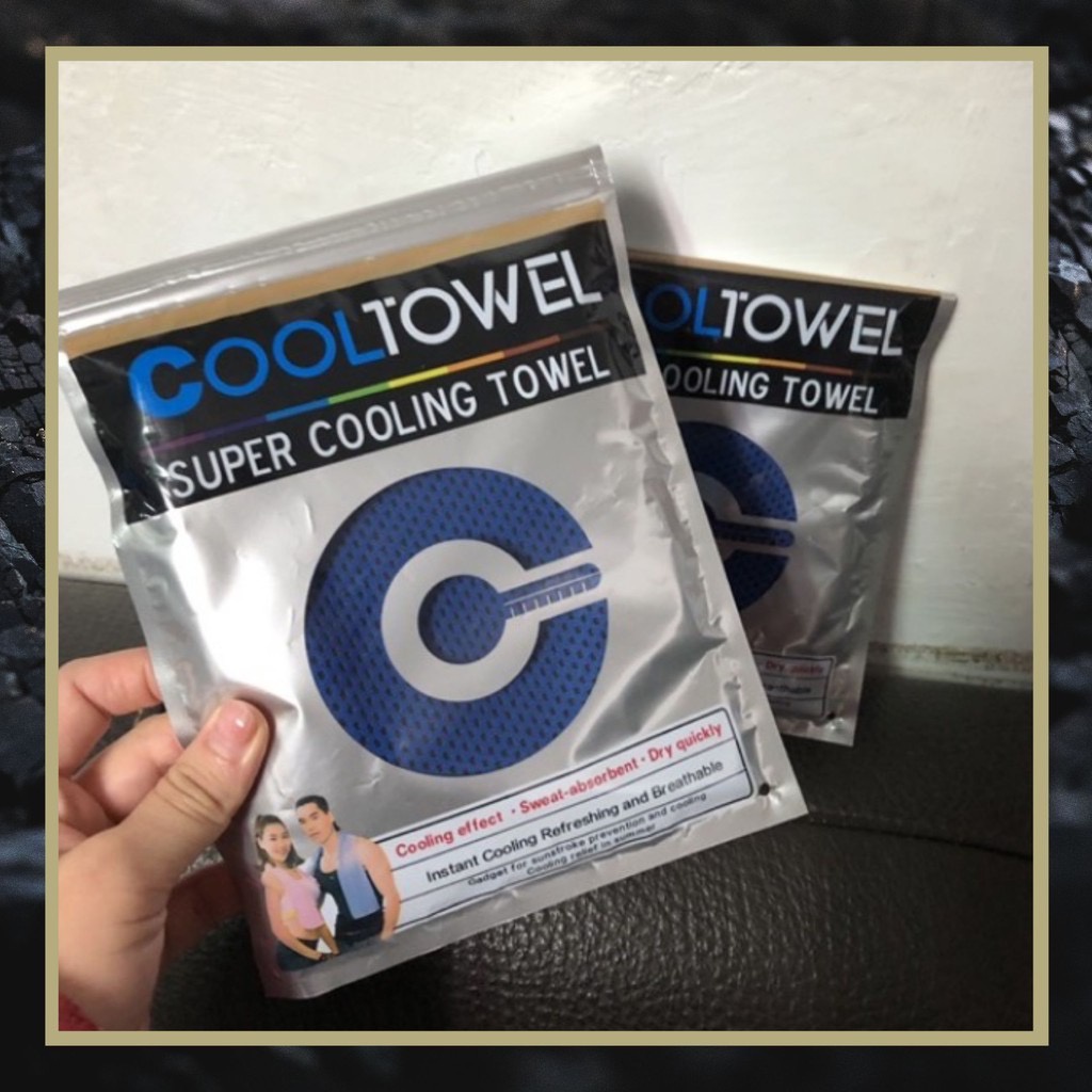 COOL Super Cooling Towel Sport Towel ผ้าเช็ดตัววิเศษ 冷感กีฬา TOWEL ผู้ชายและผู้หญิง跑步身巾