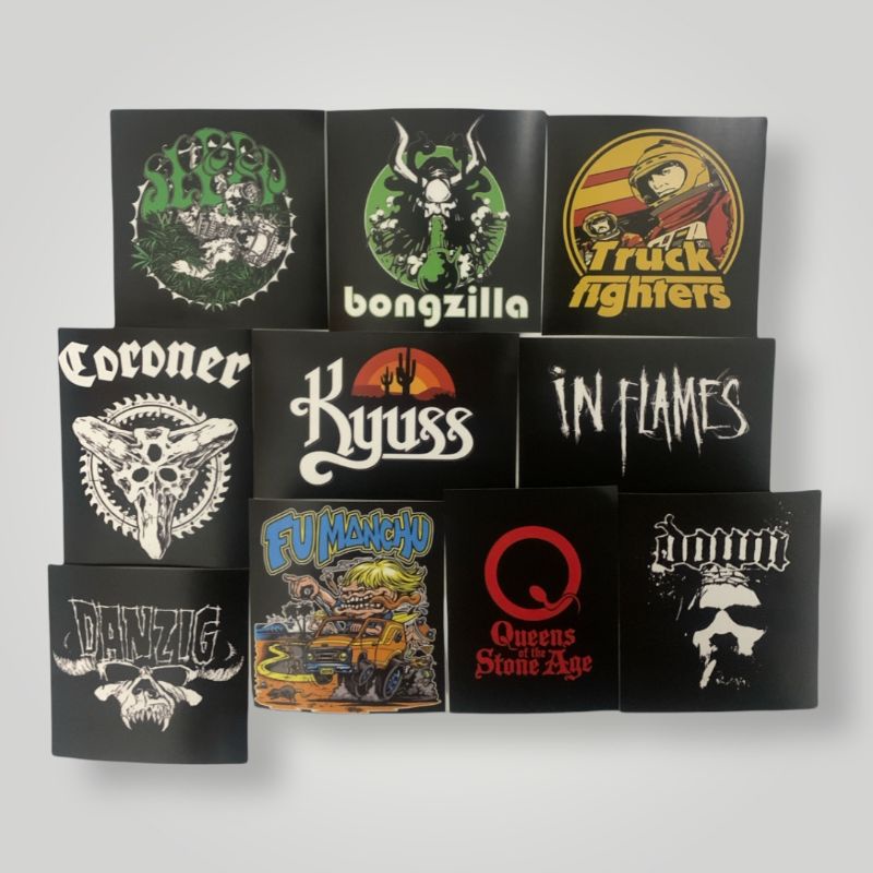 Stoner Rock Band Sticker Pack (นอน, Bongzilla, Kyuss, Coroner, Down ฯลฯ)